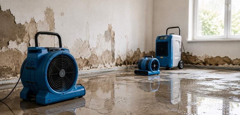 Referenzprojekt Bautrocknung nach Wasserschaden in Rotenburg Wümme